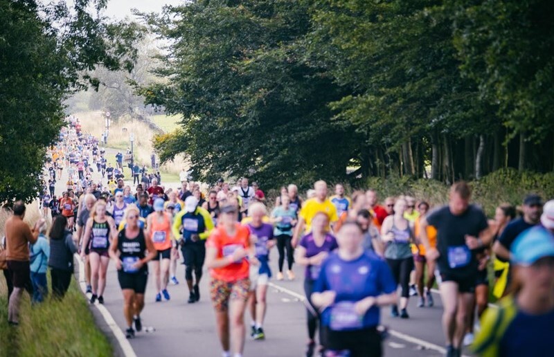 A crowd of runners during the Sheffield Half Marathon
