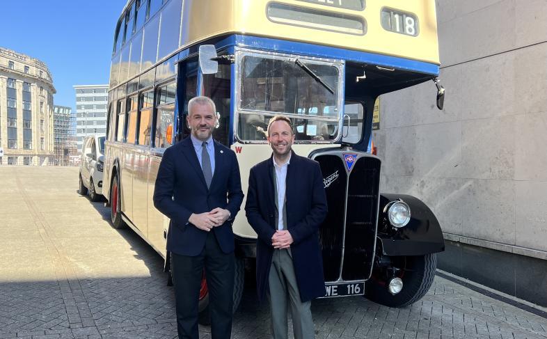 South Yorkshire Mayor Oliver Coppard and Cllr Ben Miskell