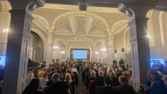 A group of people at the Friends of Sheffield Castle event