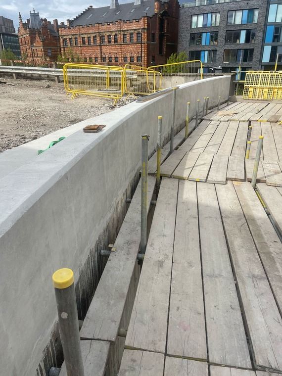 Finished retaining Wall 6 at Castlegate