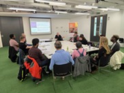 Morgan facilitating a session