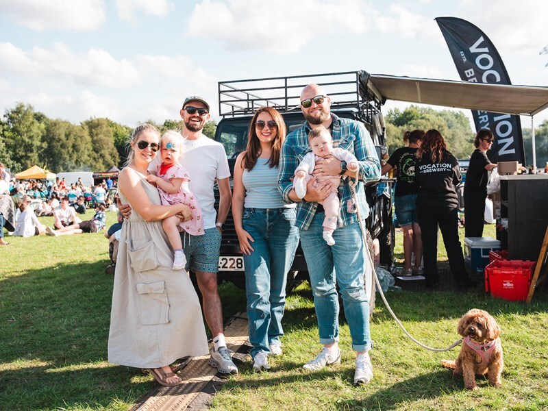 A group of people at Graves Park Food and Drink Festival.