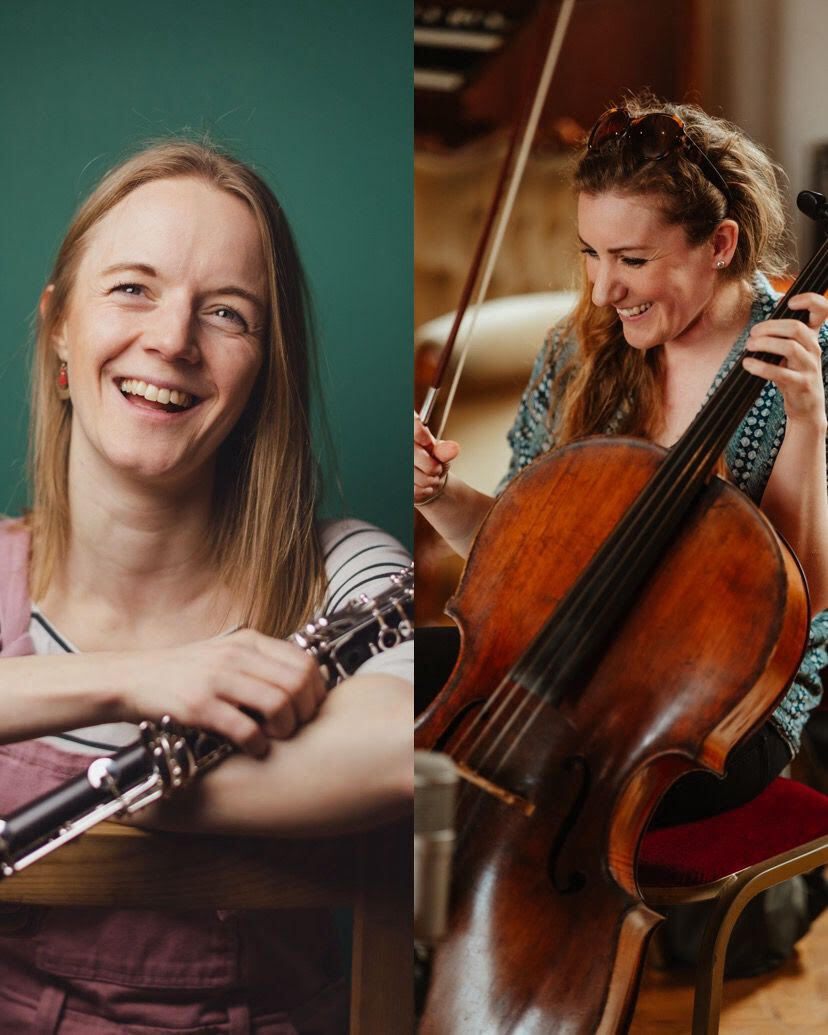 An image of Polly Virr and Jess Tomlinson, who make up FLOW.