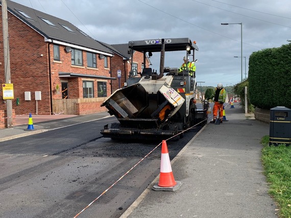 Resurfacing work in progress.