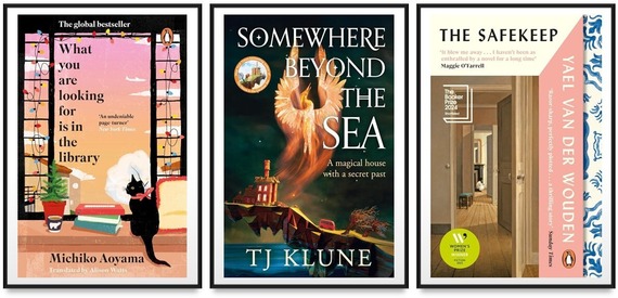 Covers of Somewhere Beyond the Sea, What You Are Looking For Is In the Library, and The Safekeep