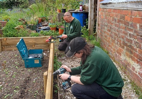 Rangers Tom and Hannah meersbrook allotment