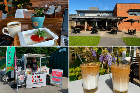 park cafes collage
