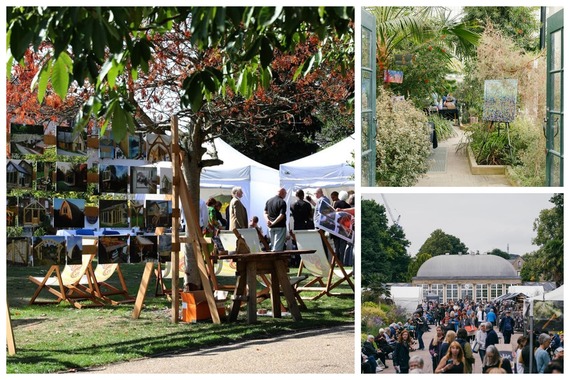 Art in the gardens collage