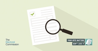 The Electoral Comission and reminding people to check their details on the electoral register