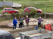 Volunteers hard at work