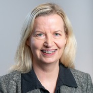 Fiona Robertson smiles at the camera