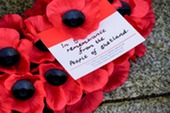 A remembrance wreath