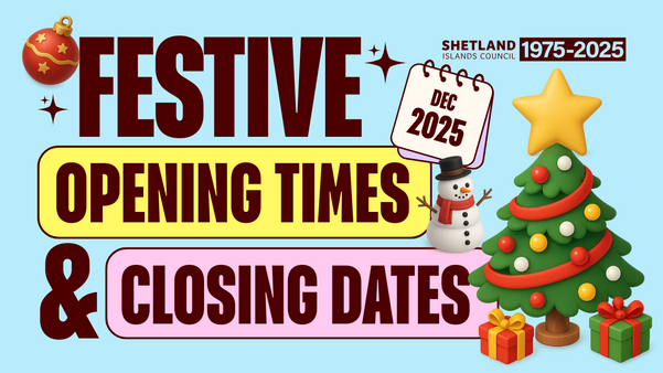 Festive opening times and closing dates