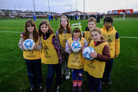 Young players at the pitch