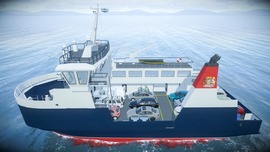 An artists impression of the new relief ferry