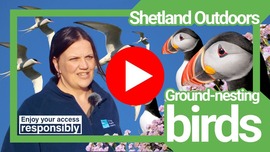 A clickable YouTube Banner featuring Helen Moncrieff from the RSPB, taking you to a video about dogs and nesting birds