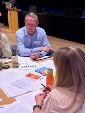 Neil Grant at the Shetland Partnership meeting
