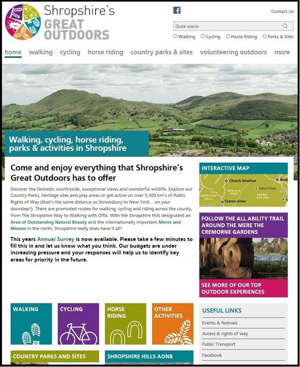 Great outdoors website screenshot