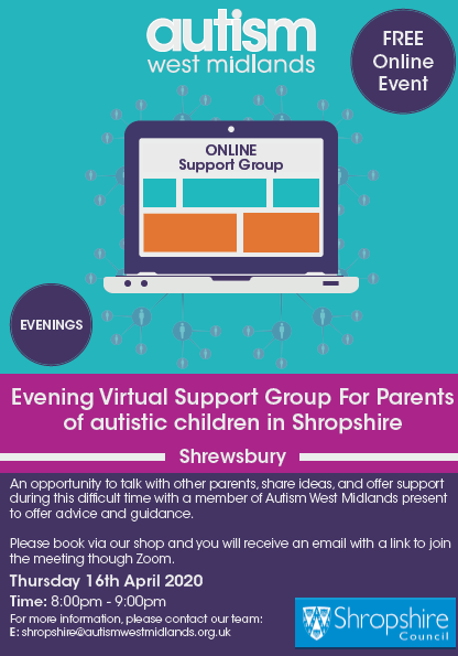 Autism West Midlands Virtual Support Group