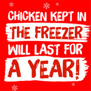 chicken will last for a year in the freezer