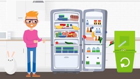 food waste going in to bin