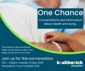 Flyer for Healthwatch event