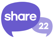 Logo Share 22 in word bubbles