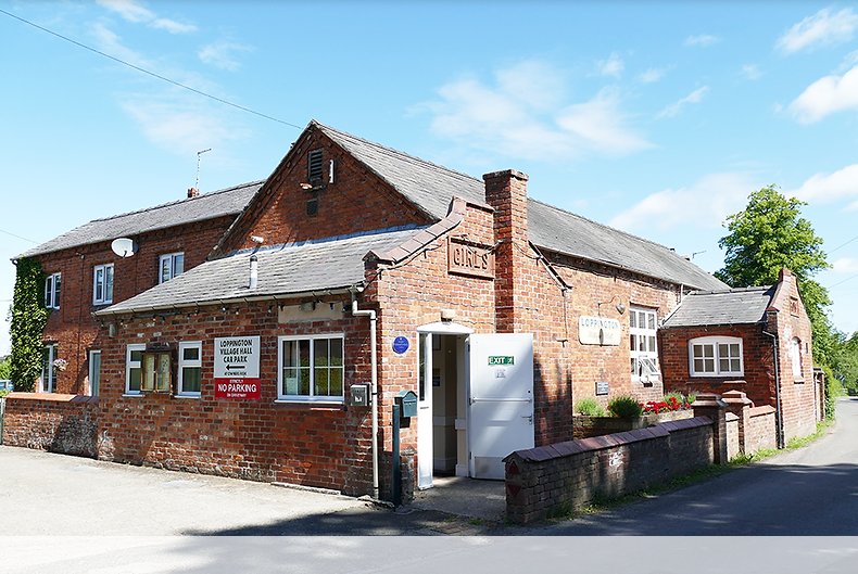 A photo of the outside of Loppington Village Hall