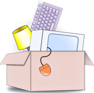 office equipment in a box