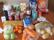 Food parcel image Copyright David Hawgood and licensed for reuse under the Attribution and Share Alike Creative Commons License