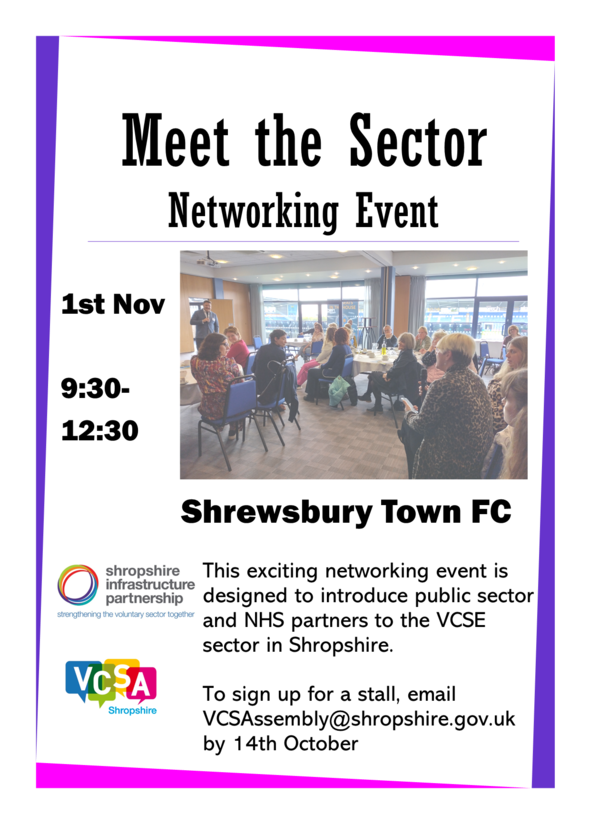 meet the sector event poster for nov 1st