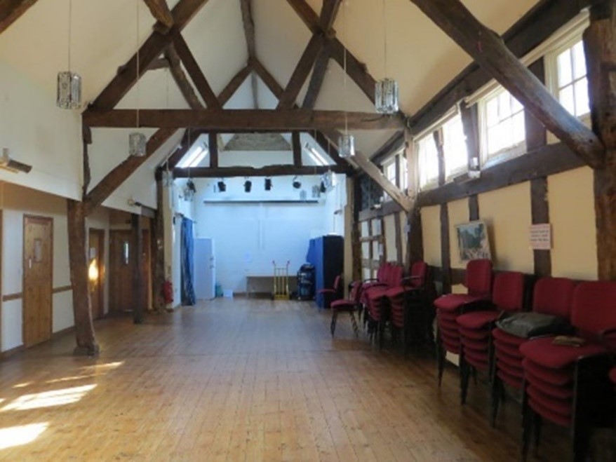 an inside image of the church barn's community hall