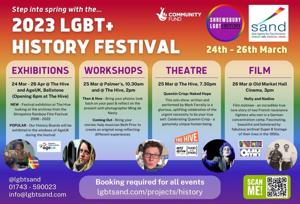 LGBT+ history festival flyer