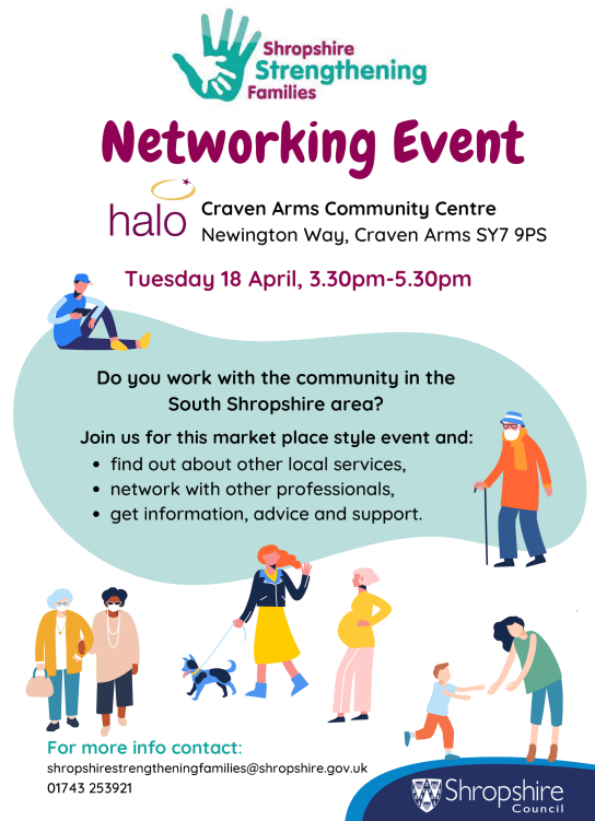 networking event flyer craven arms