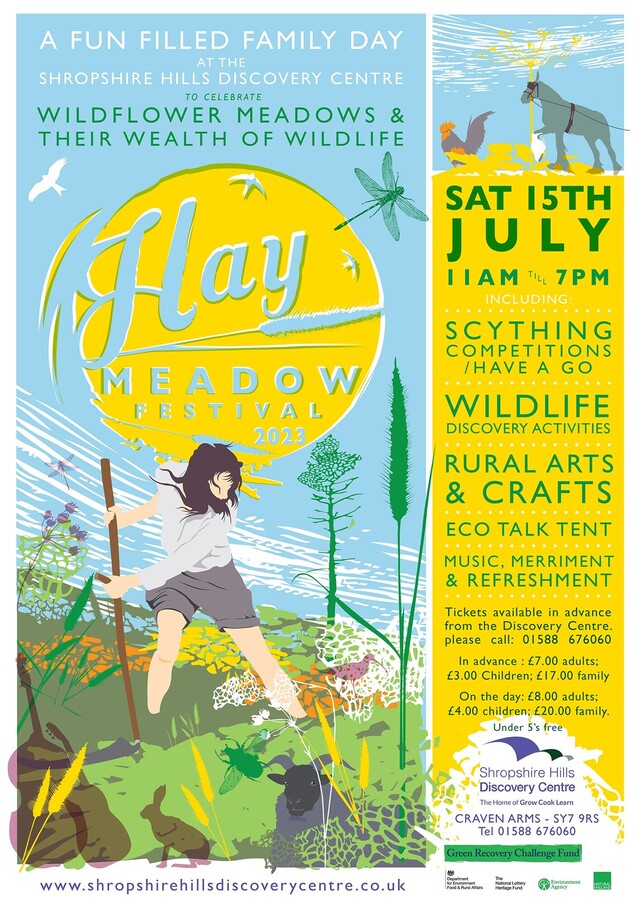 Shropshire Hills Hay Meadow Festival poster