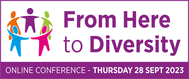 DSC from here to diversity conference banner