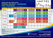 pool timetable