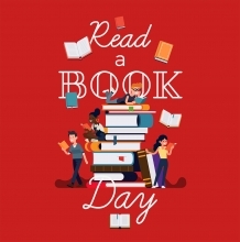 read a book day graphic