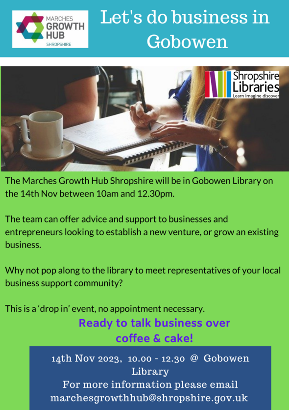 let's do business in Gobowen flyer