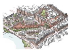 Artist's impression of Smithfield Riverside Phase 1 