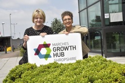 marches growth hub shropshire sign 