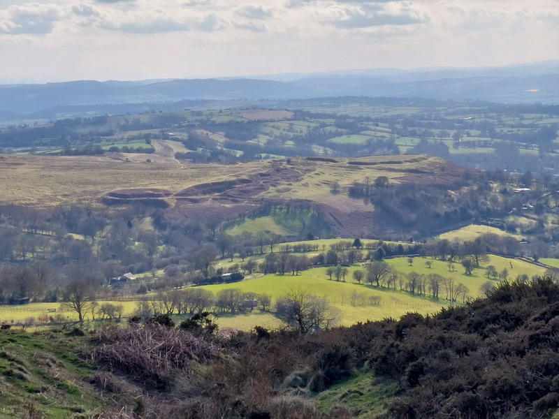 view across Brown Clee