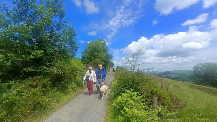 photo of our afternoon out along the Stiperstones All Ability Trail with members from Telford Sight Loss Group