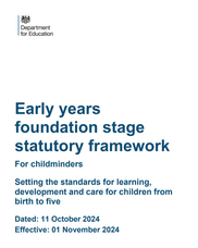 EYFS Statutory Framework For Childminders