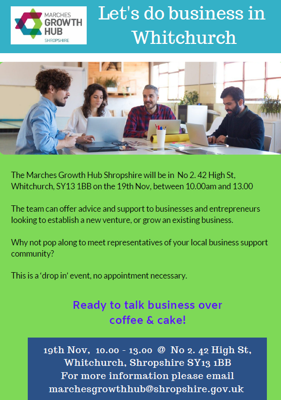 whitchurch event flyer
