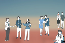 people at work in a office