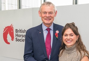 Katy Mellor with award for her Pathfinder Project