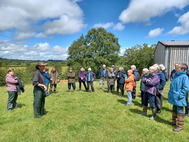 photograph of a guided farm walk 
