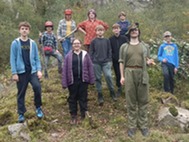 photograph of Young Rangers working on the RROR project