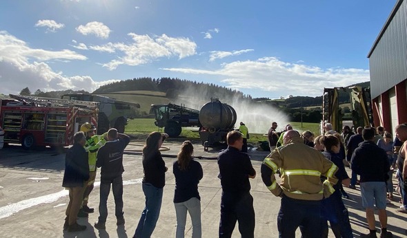 farmer and fire fighter knowledge exchange event